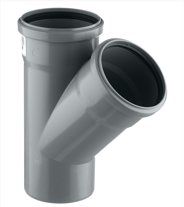 Тройник 110х110/45 (15) ПОЛИТРОН Москва ПП 