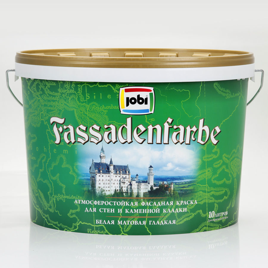 Краска Jobi Fassadenfarbe ФАСАДНАЯ 10л/40шт