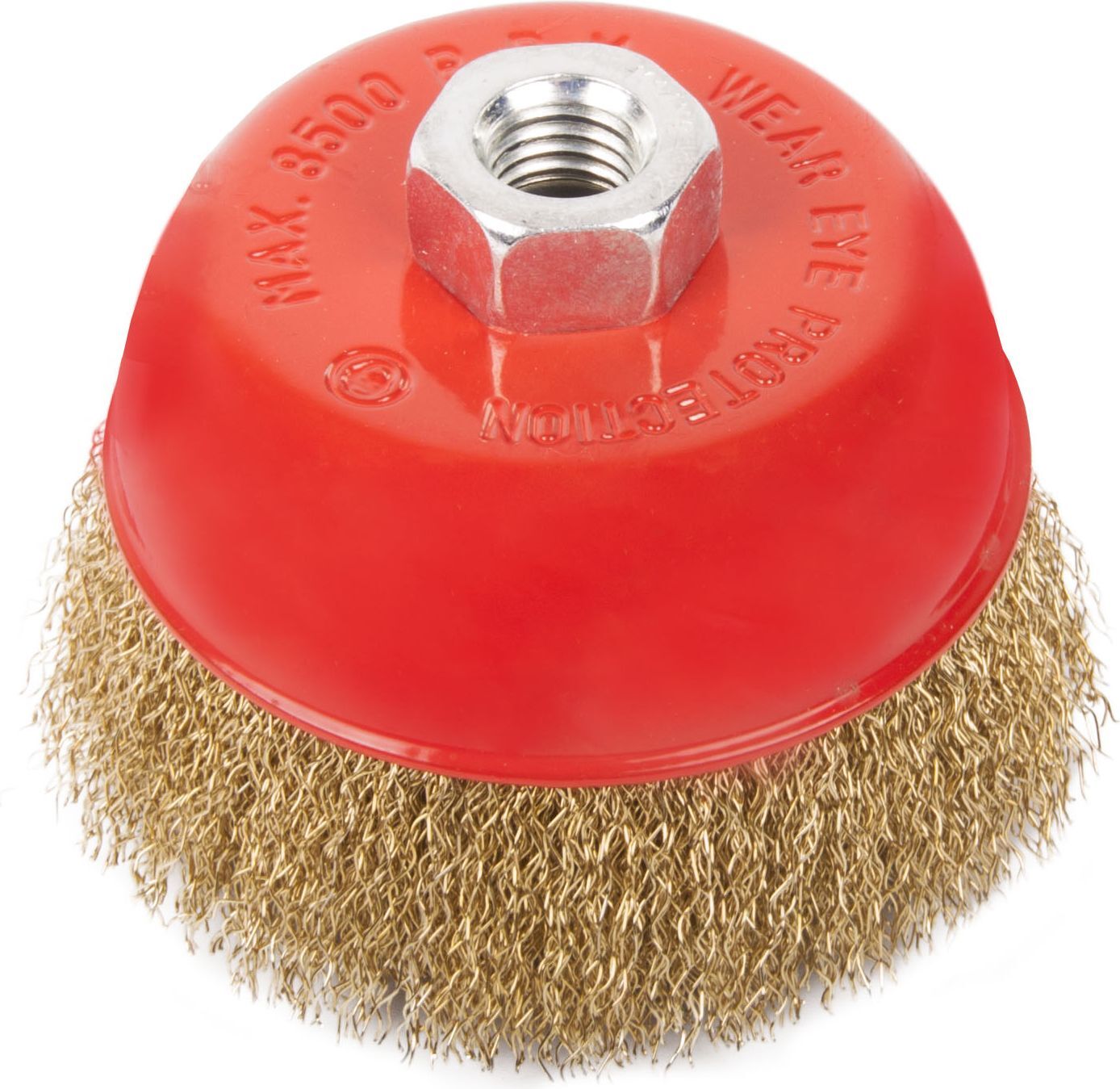 Щетка-крацовка чашечная,для УШМ,латун,витая проволока 75мм//Toolberg 