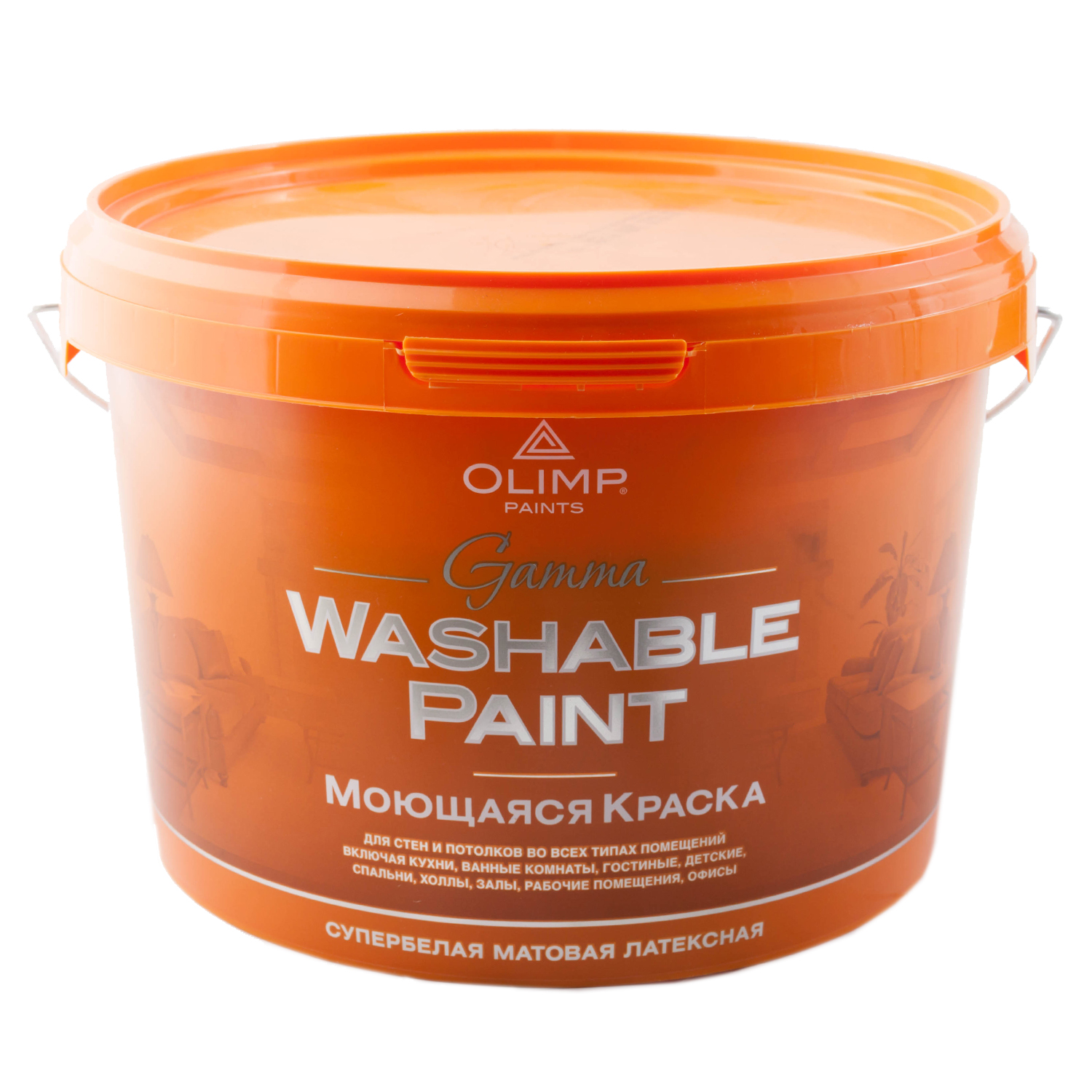 Краска Олимп МОЮЩАЯСЯ акрил. мат. "Гамма" 30С 10л/44шт